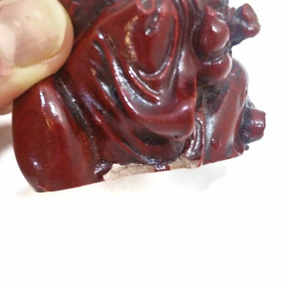 Laughing Buddha Statue Happy Mini Miniature 2"  Idol Buddhism Wealth Good Luck - Picture 8 of 9